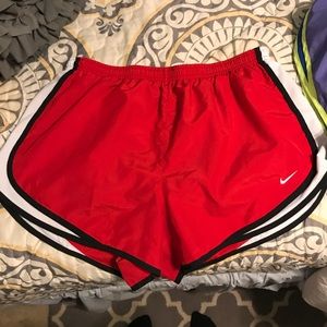 Women’s Red and Black Nike Shorts